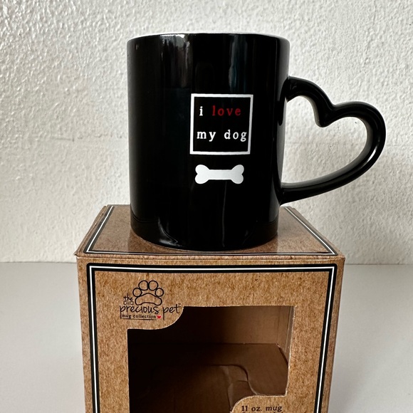 Precious Pets Other - Black Dog Lover Mug “I Love My Dog”